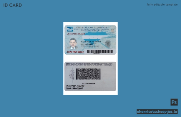 Honduras ID-Beispielvorschau